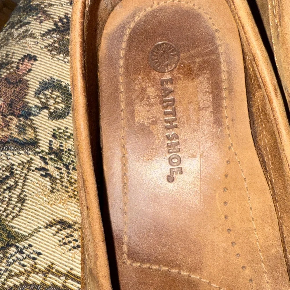 Earth Shoe Manning Men’s Brown Leather Tassel Loafers Size 8D